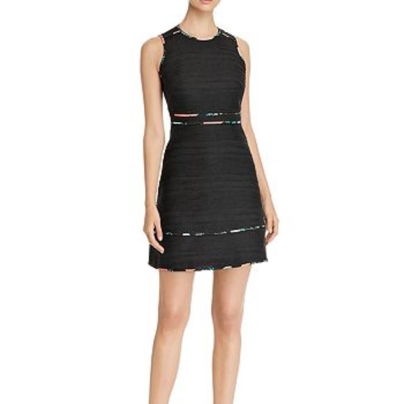 Kate Spade ♠ New York Blossom-Trimmed Tweed Dress - Picnic Perfect - Picture 1 of 8